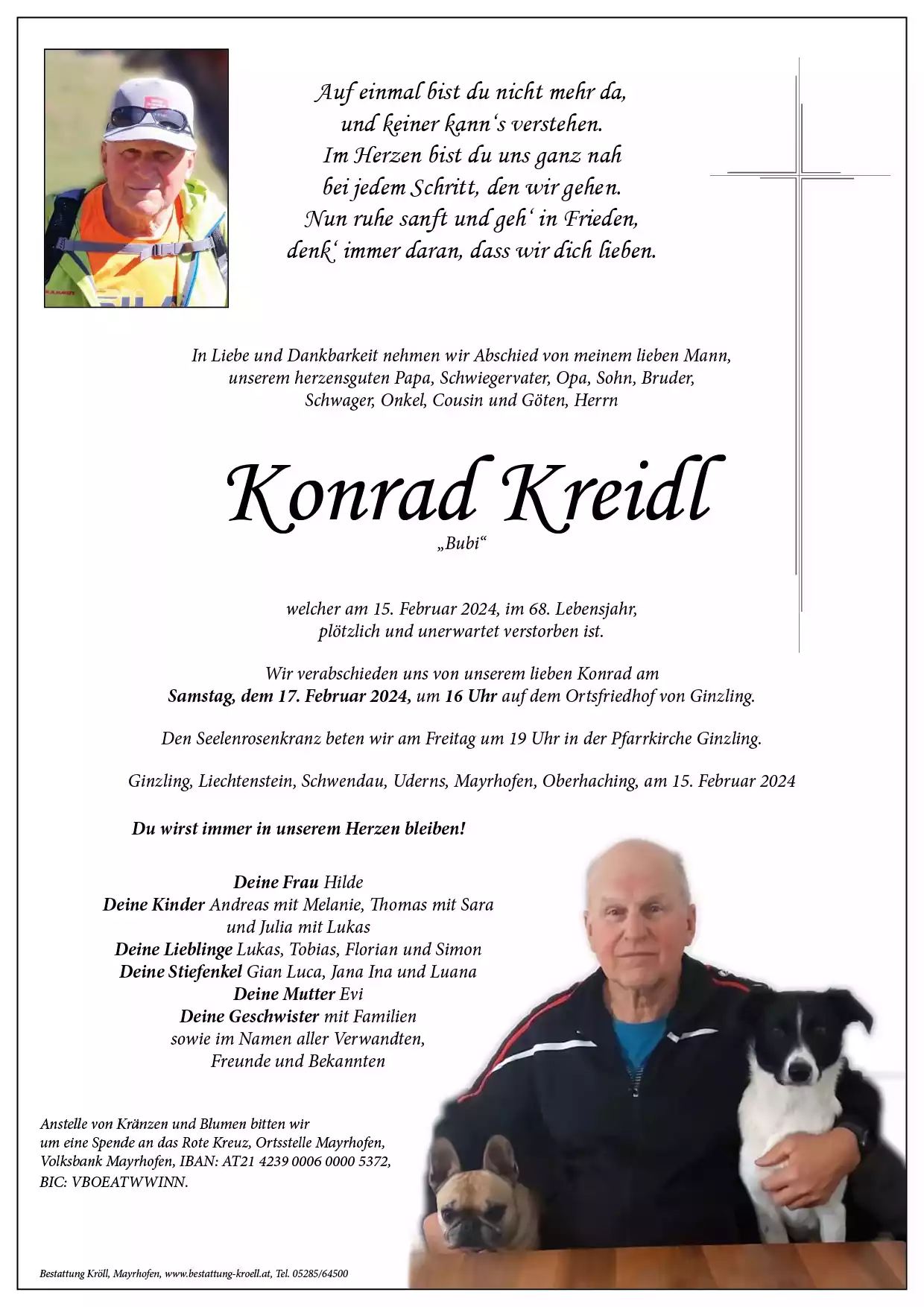 Parte von Konrad Kreidl